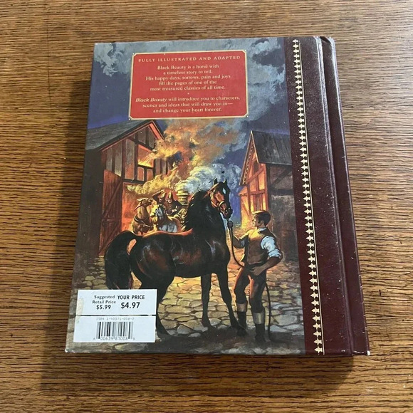 Black Beauty By Anna Sewell‎ Illustrated Hardcover Childrens Book - Picture 2 of 2